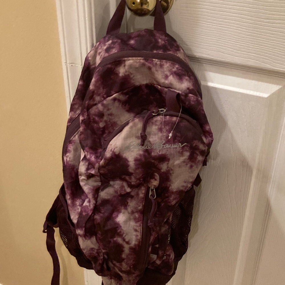 Eddie Bauer Purple and Cream Backpack